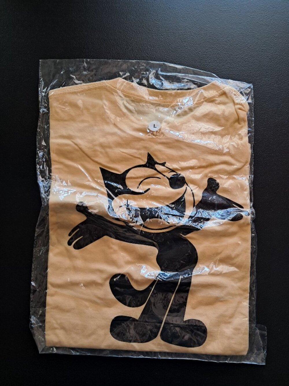 Retro Felix The Cat graphic tee with design front and back Size Large